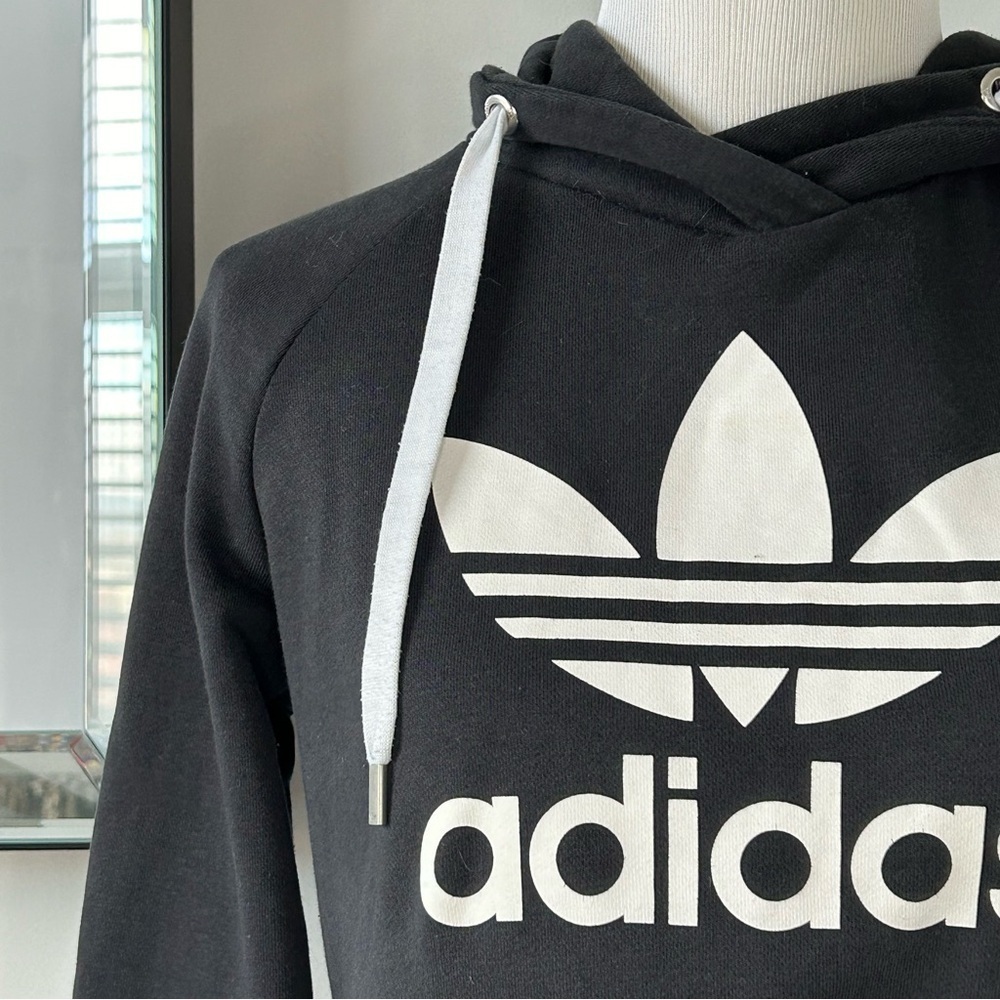 Adidas Crop Sweatshirt Hoodie - Picture 4 of 5